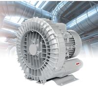 Souffleur à Anneau Vortex monophasé/triphasé, souffleur à Canal latéral 220 V/380 V, Pompe à Vide Industrielle, pour la Ventilation des usines et Le dépoussiérage(1.5KW/380V)