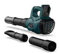 Souffleur à Batterie, Souffleur de Feuilles sans Fil pour Bosch 18V GBA Batterie, Bandoulière, Moteur sans Balais, Vitesse Max 300 km/h, 3 Sections de Buses, 6 Vitesse Variable (Pas de Batterie)