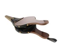 Souffleur à bois : brasero à soufflet, soufflet de cheminée marron, conception de sangle pour suspendre, pompe manuelle portable, outil idéal pour barbecue et camping en plein air pour allumer