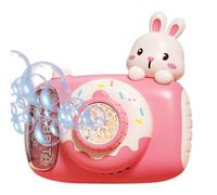 Souffleur à Bulles Automatique, Machine à souffler des Bulles - Jouets à en Forme de caméra LED,Machine à portative de Dessin animé, Machine à Mignonne pour Les fêtes d'anniversai