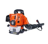 Souffleur à Dos 52cc - Moteur 2 Temps 2,2 CH - 780 CFM / 270 MPH - Professionnel pour Feuilles Mouillées, Neige et Débris Résistants - Carburant Essence - Couleur Orange