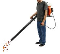 Souffleur à dos à essence, 41,5 cm³, moteur 2 temps, débit d'air 508,5 CFM, puissance 2,135 kW, avec Cruise Control & réservoir de 2,3 L, souffleur de feuilles à gaz pour feuilles, neige, herbe