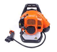 Souffleur à dos à essence 42,7 cc, 1,25 kW/6800 tr/min, volume d'air 720 m³/h, moteur 2 temps avec silencieux et sangle de transport, souffleur professionnel pour souffler, déneiger et enlever la