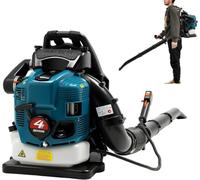 Souffleur à Dos à Essence 75.6cc 4 Temps, 2600W Puissant 498ft³/s, Conception Ergonomique avec Régulateur de Vitesse Réglable pour Entretien du Jardin et Désneigement - Modèle BBX9900