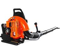 Souffleur à Dos Professionnel 66cc - 880 CFM / 320 MPH - Moteur 2 Temps Essence 4 CH - Haute Performance pour Feuilles Mouillées, Débris Résistants et Neige - Couleur Orange