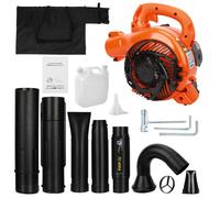 Souffleur à dos thermique - 2 temps - 335 km/h - 424 CFM - Souffleur de feuilles - Orange