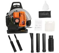 Souffleur à essence - 1 ensemble de souffleurs à feuilles - Moteur 2 temps - Multi-usage - 63 centimètres cubes - Neige haute résistance pour l'extérieur - Orange