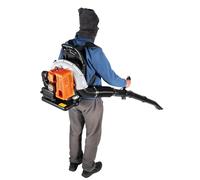Souffleur à essence | 2 temps 2,7 kW 63 cm³ avec réservoir de 1,8 l | Souffleur dorsal sans fil | Souffleur de jardin | Souffleur moteur sac à dos | Souffleur à feuilles monocylindre refroidi par air