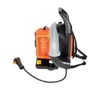 Souffleur à essence portable dans le dos 63 cc, 2 temps, 2,7 kW, 0,3 m³/s, 6800 tr/min, avec 2 sangles de transport, pour jardin et neige