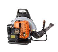 Souffleur à Essence Professionnel 63cc, Moteur à Essence 6800 TR/Min, Souffleur de Feuilles Dorsales, Souffleur de Jardin avec Bandoulière Réglable, Réservoir de Carburant de 1.8L