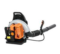 Souffleur à essence - Souffleur à dos thermique - 2 temps - 63cc - 6800 tr/min - 665 CFM - ORANGE - 180 cm x 54 cm x 45 cm
