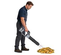 Souffleur à feuilles 21 V avec moteur à brosse et batterie de 3000 mAh, souffleur manuel avec vitesse du vent de 50 m/s, aspirateur pour feuilles, poussière, eau, gris