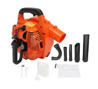 Souffleur à Feuilles à Essence 25,4 CC 2 Temps 7000 TR/Min avec Tubes de soufflage et Sac de Collecte Capacité du réservoir de Carburant 1,2 l