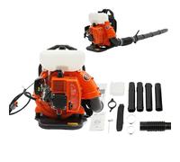 Souffleur à feuilles à essence 41,5 cc 2 temps 7500 tr/min avec réservoir de carburant de 2,3 l pour l'entretien de la pelouse, le nettoyage des feuilles et le déneigement