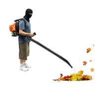 Souffleur à feuilles à essence, puissant avec flux d'air de 720 m³/h, professionnel, pour le nettoyage du jardin et de la route, souffleur à feuilles léger, avec rembourrage dorsal et 4 tubes