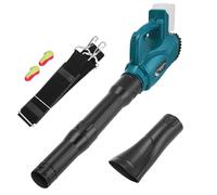 Souffleur à feuilles compatible avec batterie Makita 18 V - Idéal pour jardin, vitesse variable, terrasse, grand volume pour la construction, la maison, le jardin, l'entretien de la pelouse