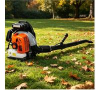 Souffleur à feuilles dorsal à essence, moteur 2 temps, 65CC, débit 700 CFM, vitesse 200 MPH léger, pour nettoyage jardin et cour