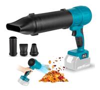 Souffleur à Feuilles électrique Portable Sans Fil pour Makita Batterie 18 V, 140 000 tr/min, avec Buse et Tube D'extension, 800 W, Puissant Ventilateur Industriel Jet Dry Turbo Fan (Pas de Batterie)