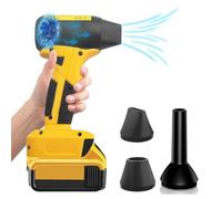 Souffleur à feuilles sans fil 130 000 tr/min pour batterie Dewalt 20 V, 4 vitesses Turbo Jet Ventilateur pour jardin, pelouse, neige, barbecue, clavier (sans batterie)