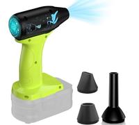 Souffleur à feuilles sans fil 130 000 tr/min pour batterie Ryobi 18 V, 4 vitesses Turbo Jet Ventilateur pour jardin, pelouse, neige, barbecue, clavier (sans batterie)