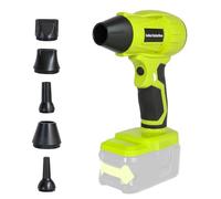 Souffleur à feuilles sans fil 2025 pour batterie Ryobi 18 V, vitesse variable, mini souffleur électrique portatif avec 5 accessoires pour nettoyer les feuilles, la poussière, les petits débris et les