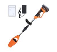 Souffleur à feuilles sans fil 21 V Li-ion 3000 mAh et chargeur rapide, pliable, alimenté par batterie, souffleur à feuilles légères pour feuilles de jardin, copeaux de bois, débris, herbe coupée