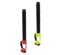 Souffleur à feuilles sans fil 500 W 30 000 tr/min avec moteur sans balais jusqu'à 52 m/s, souffleur manuel pour l'entretien de la pelouse (rouge, noir)