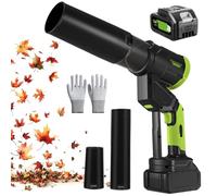 Souffleur à feuilles sans fil à 4 vitesses avec affichage numérique, design rotatif, plumeau portable 37 000 tr/min pour la maison, le jardin, la voiture et le clavier
