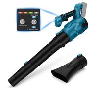 Souffleur à Feuilles sans Fil Compatible avec Makita Batterie 18 V, Moteur sans balais, 3 Vitesses réglables jusqu'à 52 m/s - Souffleur Manuel pour l'entretien de la pelouse, du Jardin et