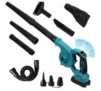Souffleur à feuilles sans fil pour Makita 18 V, 2 en 1, souffleur électrique sans balais et aspirateur, puissant, régulateur de vitesse, sans batterie ni chargeur, pour l'entretien de la pelouse