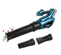 Souffleur à feuilles sans fil pour Makita 18 V, souffleur électrique avec moteur sans balais et interrupteur turbo, 3 vitesses jusqu'à 60 m/s, débit d'air 936 m³/h, aspirateur à feuilles pour jardin