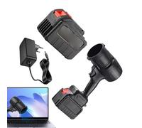 Souffleur à feuilles sans fil | Souffleur électrique rechargeable | Ventilateur 19000 tr/min pour nettoyage maison extérieur intérieur voiture camping patio jardin pelouse cour