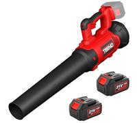 Souffleur à Feuilles sans Fil Teeno Professional, 2 Batteries 4Ah Incluses, 780 m³/h, 210 km/h, 6 Vitesses - pour Jardin, Terrasse, Pelous