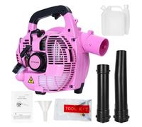 Souffleur à gaz 2 temps 26 cc, souffleur à feuilles portable léger, volume d'air de 380 CFM, vitesse de 180 mph, souffleur de déblaiement puissant pour l'entretien de la pelouse, la neige et le