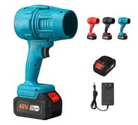 Souffleur À Jet Turbo, Dépoussiéreur À Air Super Puissant Turbo sans Fil,Mini Souffleur De Poussière Violent Portable, Souffleur À Jet Sec pour Séchage De Voiture (Bleu)