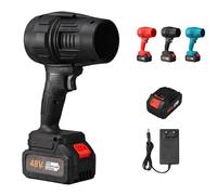 Souffleur à jet turbo sans fil Super Power - Portable - Mini souffleur de poussière violent - Pour séchage de voiture (bleu)
