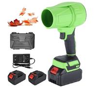 Souffleur à Jet Turbo, Souffleur de Feuilles Portable sans Fil avec 2 Batteries 21 V, Léger et Portable pour Jardin, Terrasse, Voiture et Camping