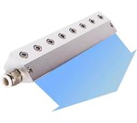 Souffleur à lame d'air en alliage d'aluminium, lame d'air de soufflage de poussière robuste avec interface filetée 1/4", élimination de l'eau et de la poussière for ligne de production industrielle, u
