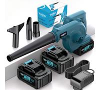 Souffleur à lame portable sans fil et léger, batterie au lithium (2 piles + accessoires)