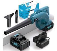 Souffleur à lame portable sans fil et léger, batterie au lithium (souffleur de feuilles + 1 batterie)