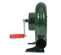 Souffleur à Manivelle pour Barbecue et Charbon, Portable en Fer Vert