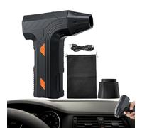 Souffleur à poussière, 80 000 tr/min, haute vitesse, 3 vitesses réglables, souffleur d'air électrique portable, pour bureaux, claviers d'ordinateur, PC et intérieurs de voiture