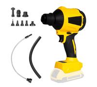 Souffleur à poussière sans fil pour batterie Dewalt 18 V/20 V, souffleur portatif 1000 W à air comprimé, moteur à vitesse continue, lumière LED, 720 km/h et 8 buses (sans batterie)