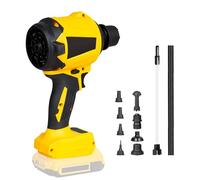 Souffleur à poussière sans fil pour Dewalt 18 V 20 V batterie, moteur à vitesse variable 1 000 W, dépoussiéreur à air comprimé portatif avec lumière LED et 8 buses, 40 000 tr/min pour garages ateliers