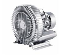 Souffleur à vortex régénératif haute pression, pompe à air à anneau vortex monophasée haute pression pour applications industrielles de soufflage, d'aspiration, de vide et de pression (120 W