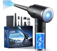 Souffleur Air Comprimé, 100000 Tr/Min De Souffleur Pc Avec Batterie 9000Mah, Bombe Air Sec - Nettoyage Pc, Plumeau Air Comprimé À 3 Vitessesavec Lumière Led Pour Le Nettoyage De Ca[POU6262352]