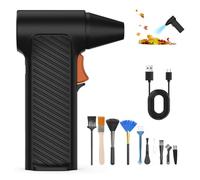 Souffleur Air Comprimé,110000 Tr/Min Souffleur Batterie 5000Mah,Mini Souffleur DéPoussiéReur ÉLectrique,Vitesse RéGlable En Continu, Aspirateur à Air éLectrique Pour Pc,Clavier,Voiture
