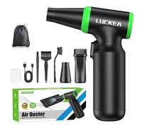 Souffleur Air Comprimé 130000 tr/min Souffleur PC - 6000 mAh Batterie 3 Vitesses Dépoussiérant PC, Bombe Air Sec Nettoyage PC, Air Comprimé Nettoyage Ordinateur Électronique Voiture, Air Duster