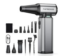 Souffleur Air Comprimé, 180000 TR/Min Souffleur PC avec Batterie 7500mAh, 3 Vitesses Réglables Mini Souffleur sans Fil Puissant, Souffleur de Poussière pour PC, Clavier, Voiture, Maison