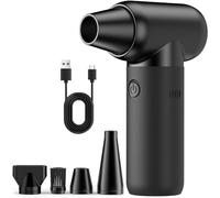 Souffleur Air Comprimé, 3 Vitesses Puissants électrique Air Comprimé Duster Depoussierant Ordinateur Rechargeable par USB pour Nettoyage PC Maison pour Animaux Domestiques Voiture Canapé